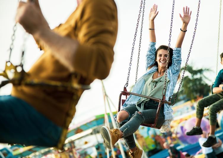 An employee is using their intermittent FMLA to take a day off at an amusement park where they are riding a swing ride.