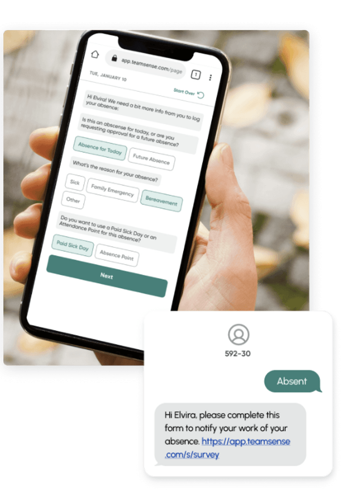 Mobile Employee Call Out System & Automated Call Off Hotline | TeamSense