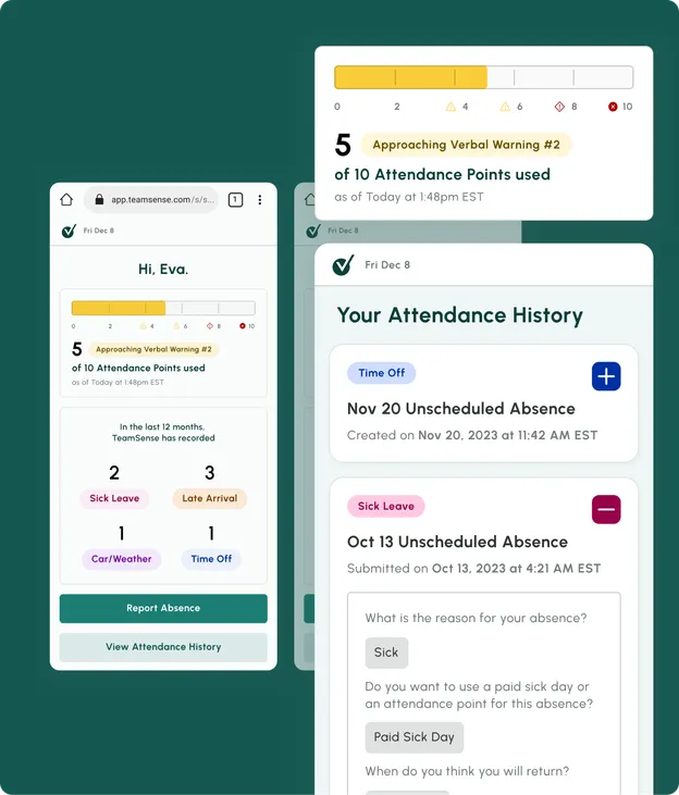 Easy, Automated Employee Call In Solution | TeamSense