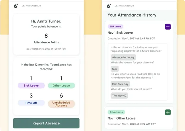 Easy, Automated Employee Call In Solution | TeamSense