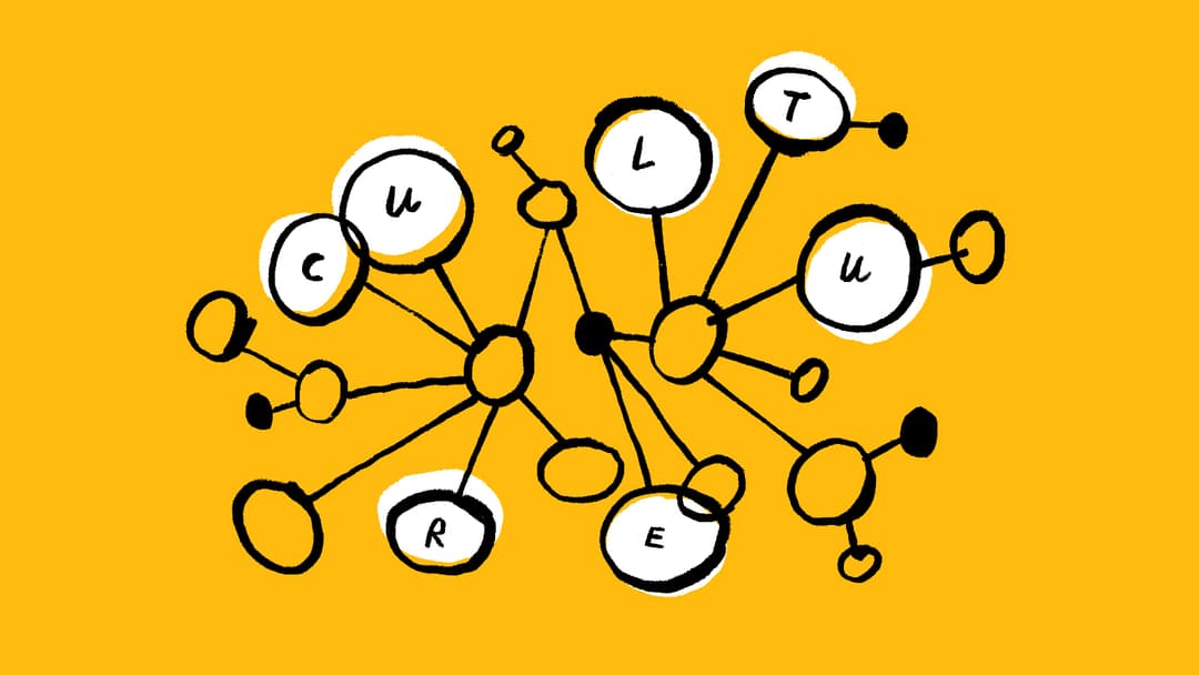 An illustration of a bubble cloud with culture spelled out in the bubbles
