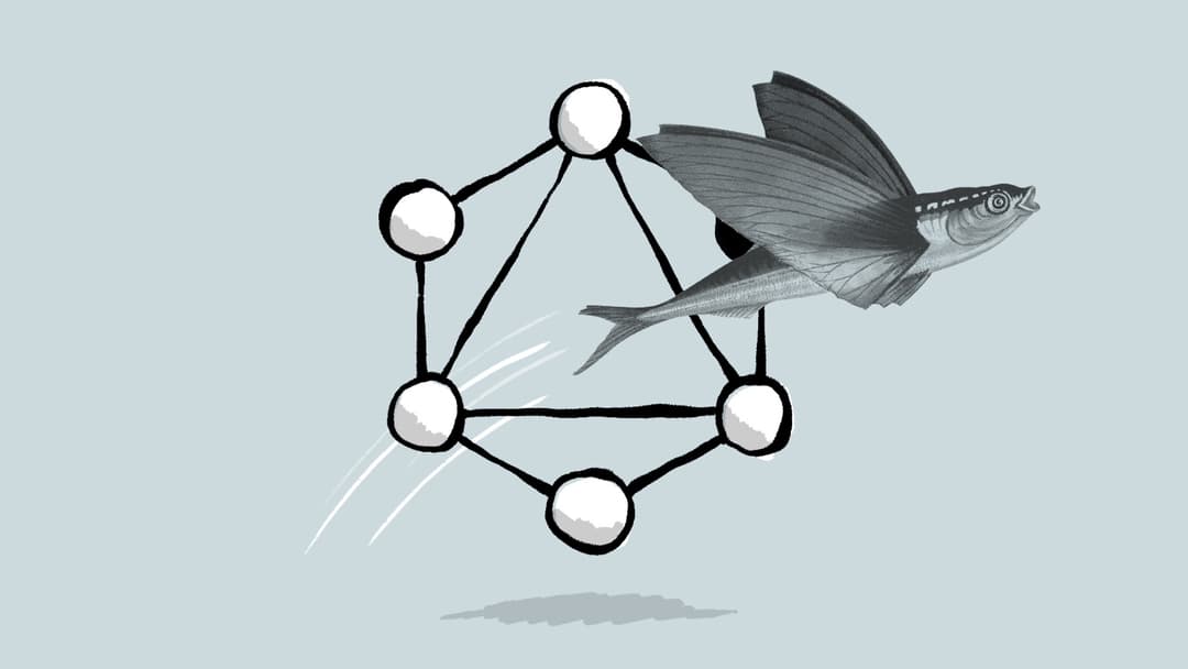 An abstract illustration for Gridsome Craft CMS GraphQL API