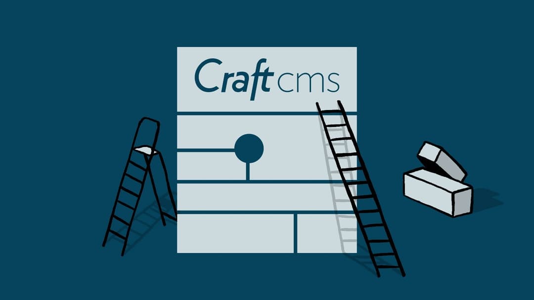 An illustration of physically building a Craft CMS website with blocks