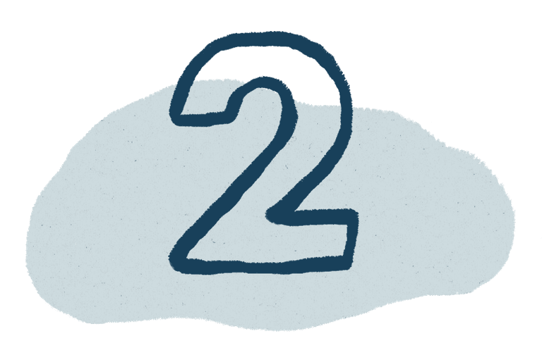 An illustration of the number two