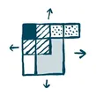 An illustration of a tetris style puzzle