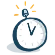 an illustration of a stop watch