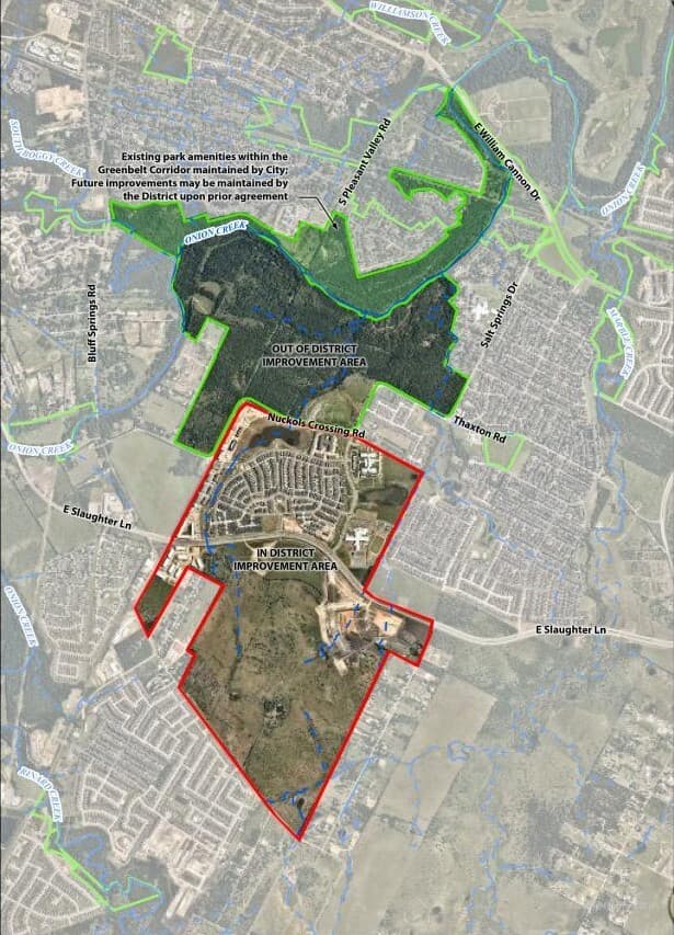 OCMP District Improvement Area Map