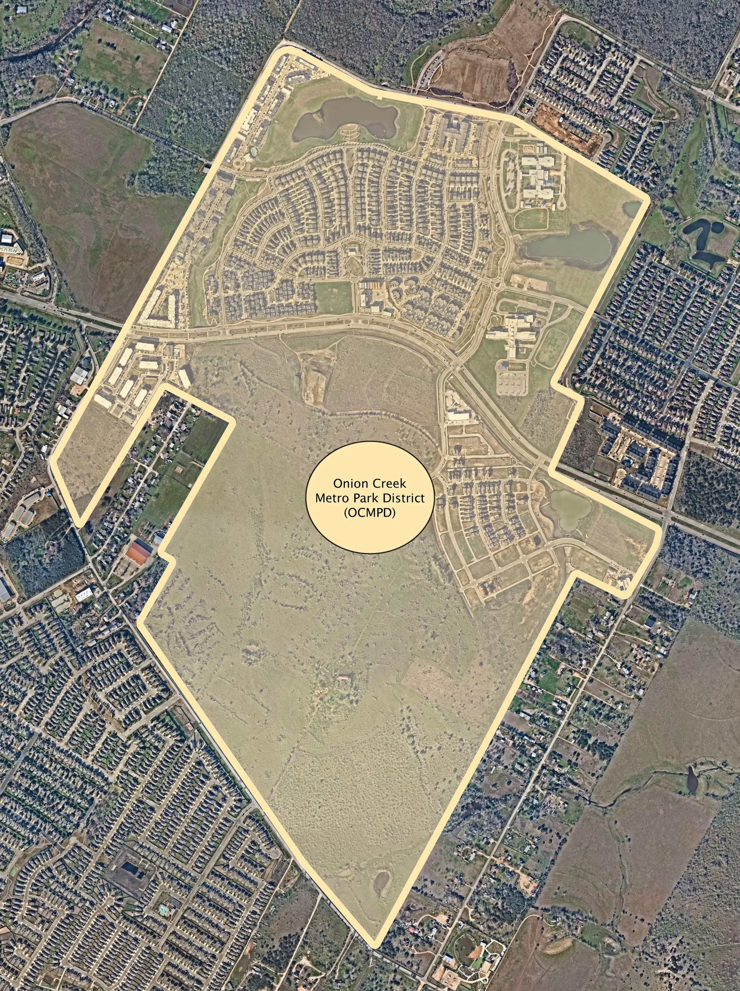 Onion Creek Metro Park District Map