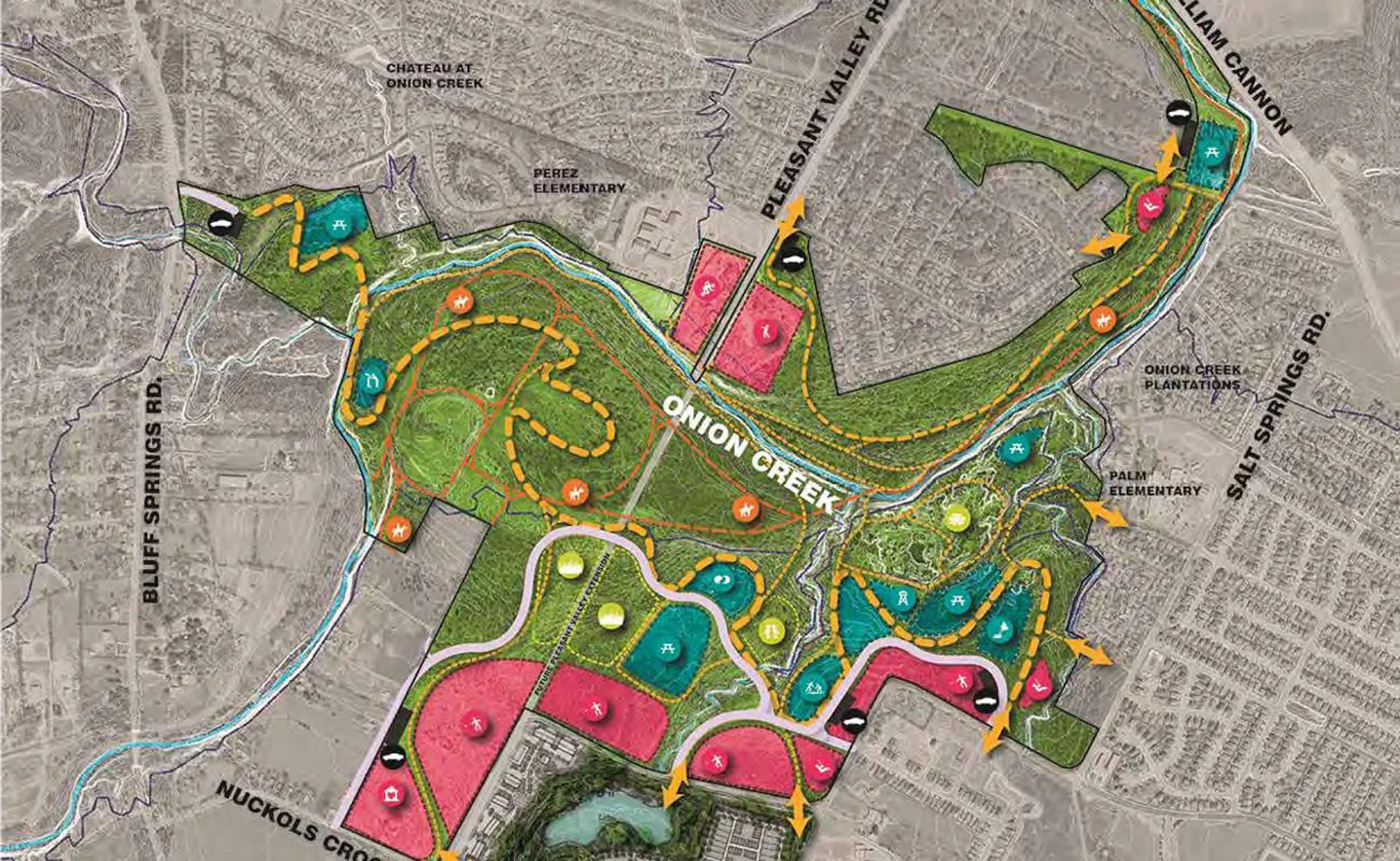 Onion Creek Map