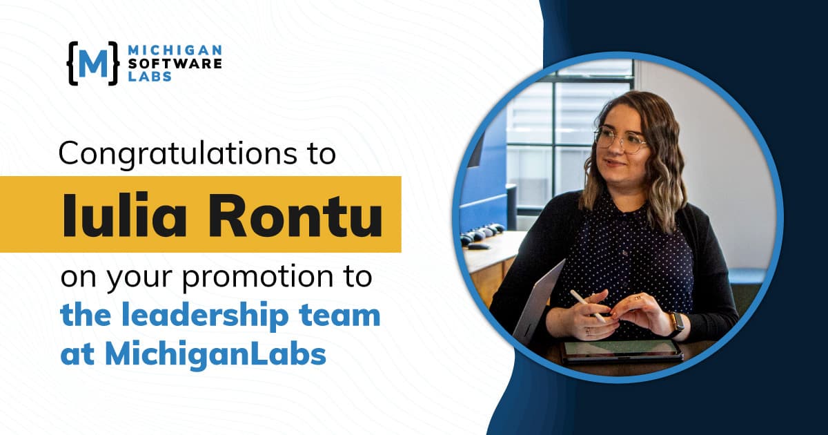 Iulia Rontu to join leadership team at MichiganLabs