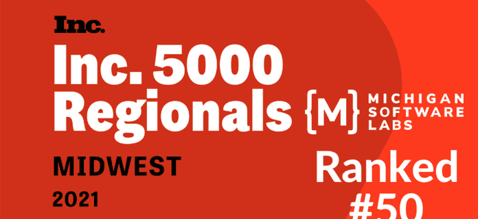 Michigan Software Labs Ranks No. 50 on Inc. Magazine’s List of the Midwest’s Fastest-Growing Private Companies