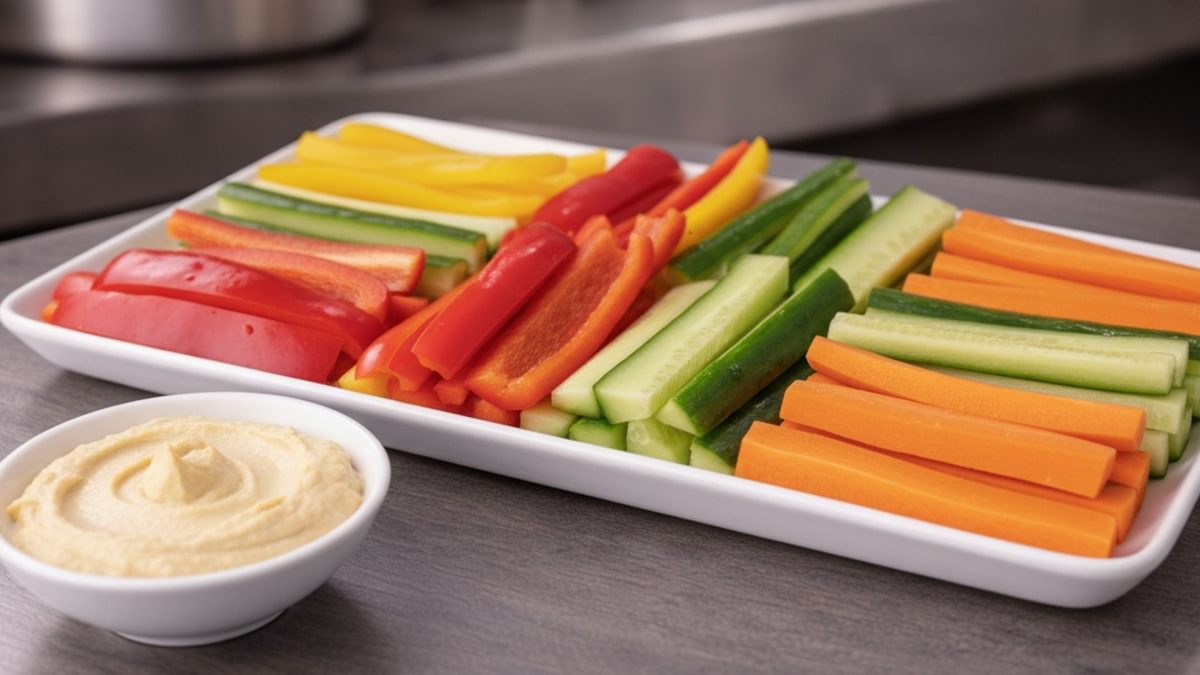 Bio-Gemüsesticks mit Dip