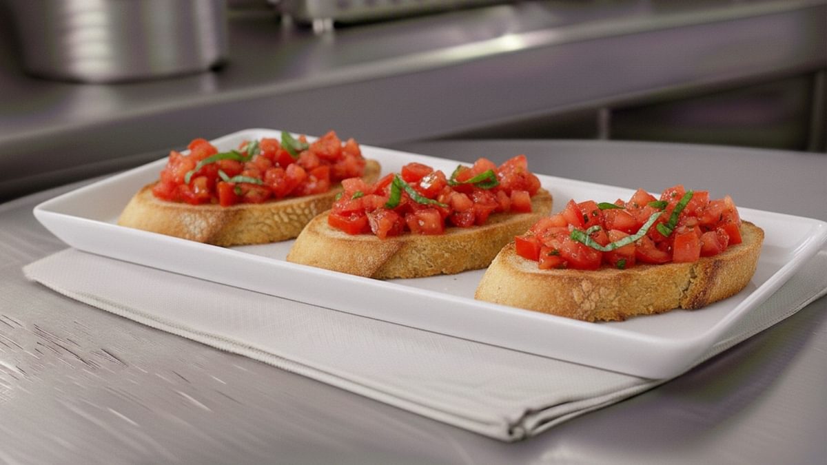 Bruschetta Tomate-Basilikum