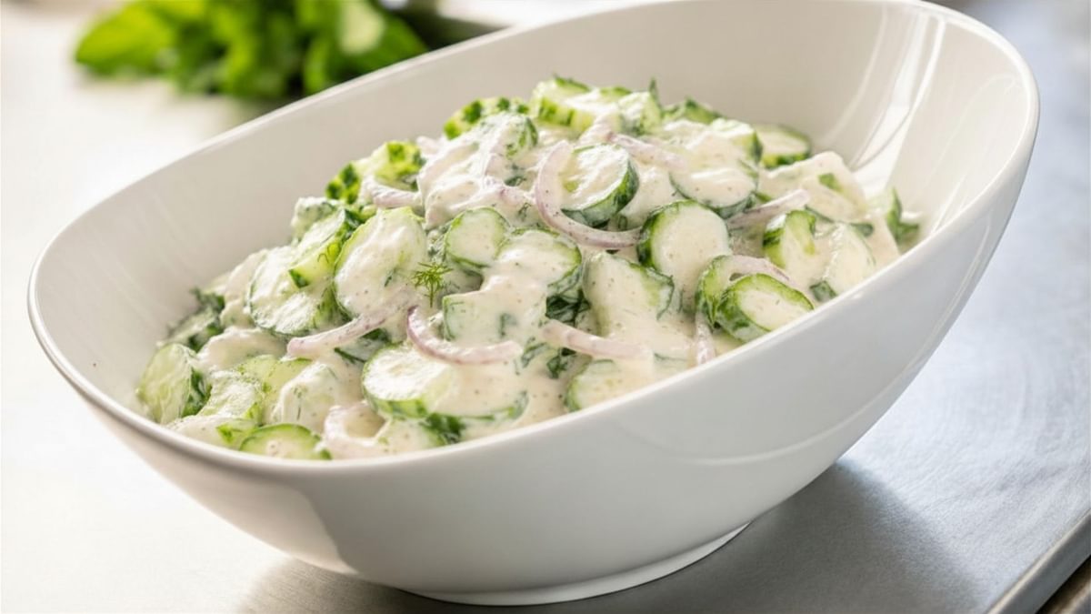 Gurkensalat mit Schmand