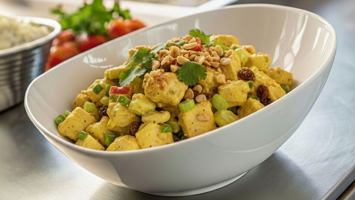 Hähnchen-Curry-Salat