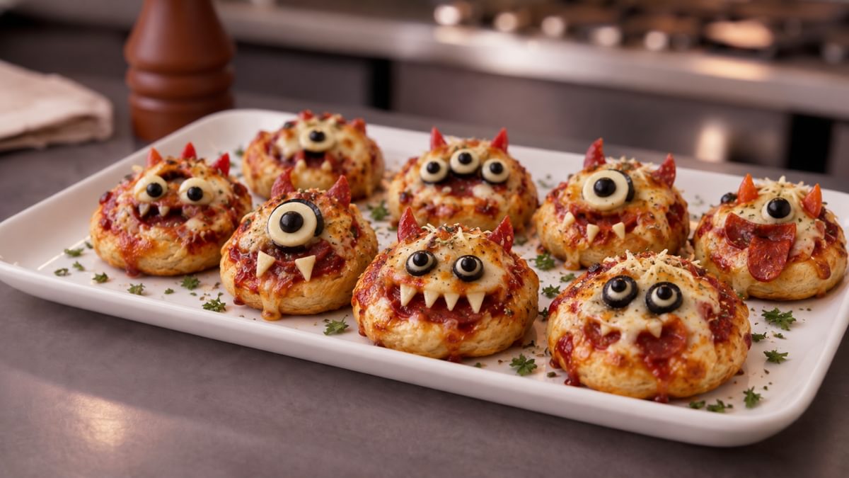 Monster Pizzabites mit Tomatensauce Kase