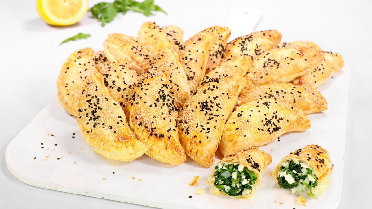 Puff paistry spinach