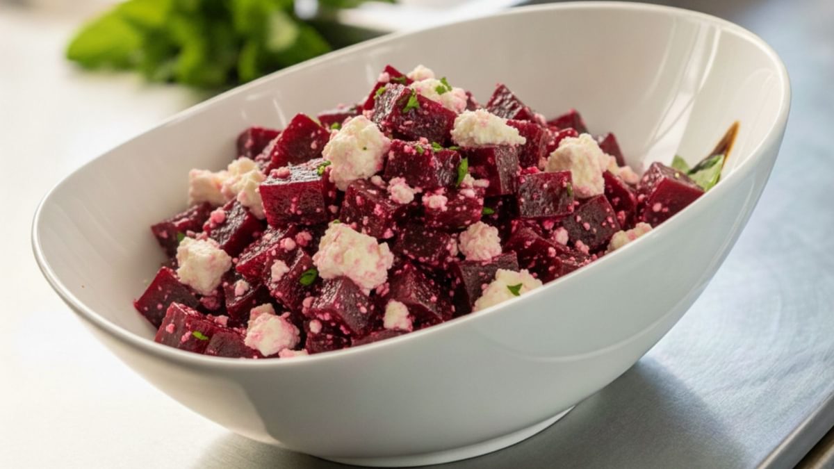 Rote Beete Salat mit Feta