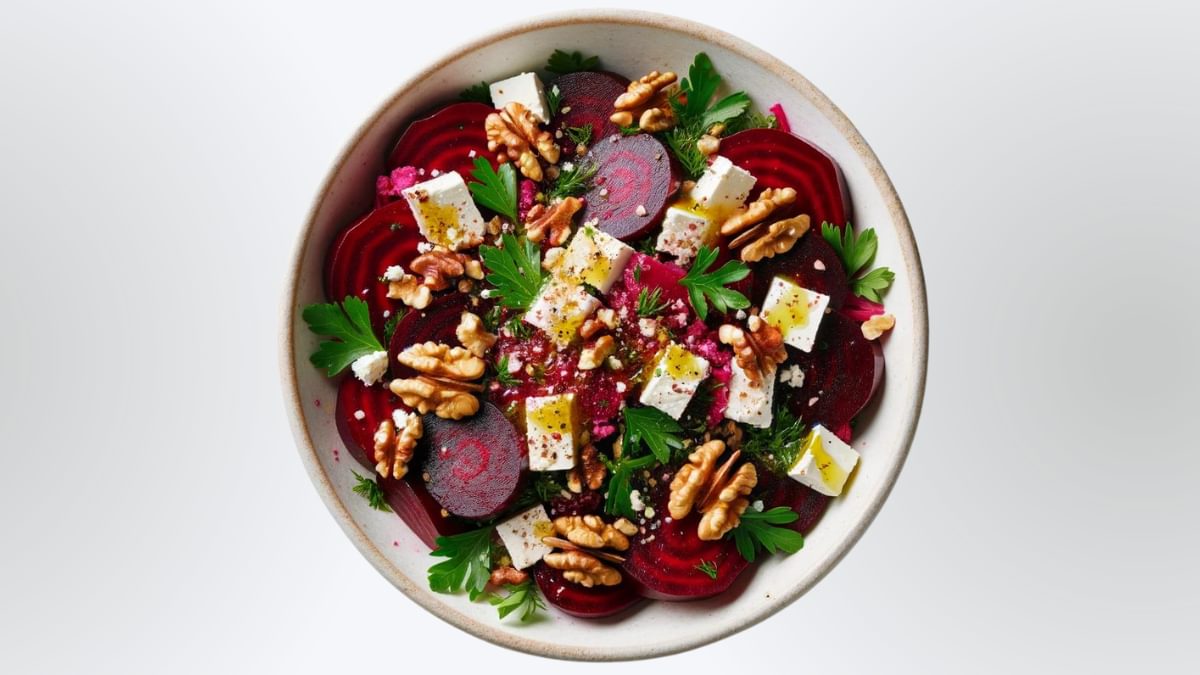 Rote Beete Salat mit Feta