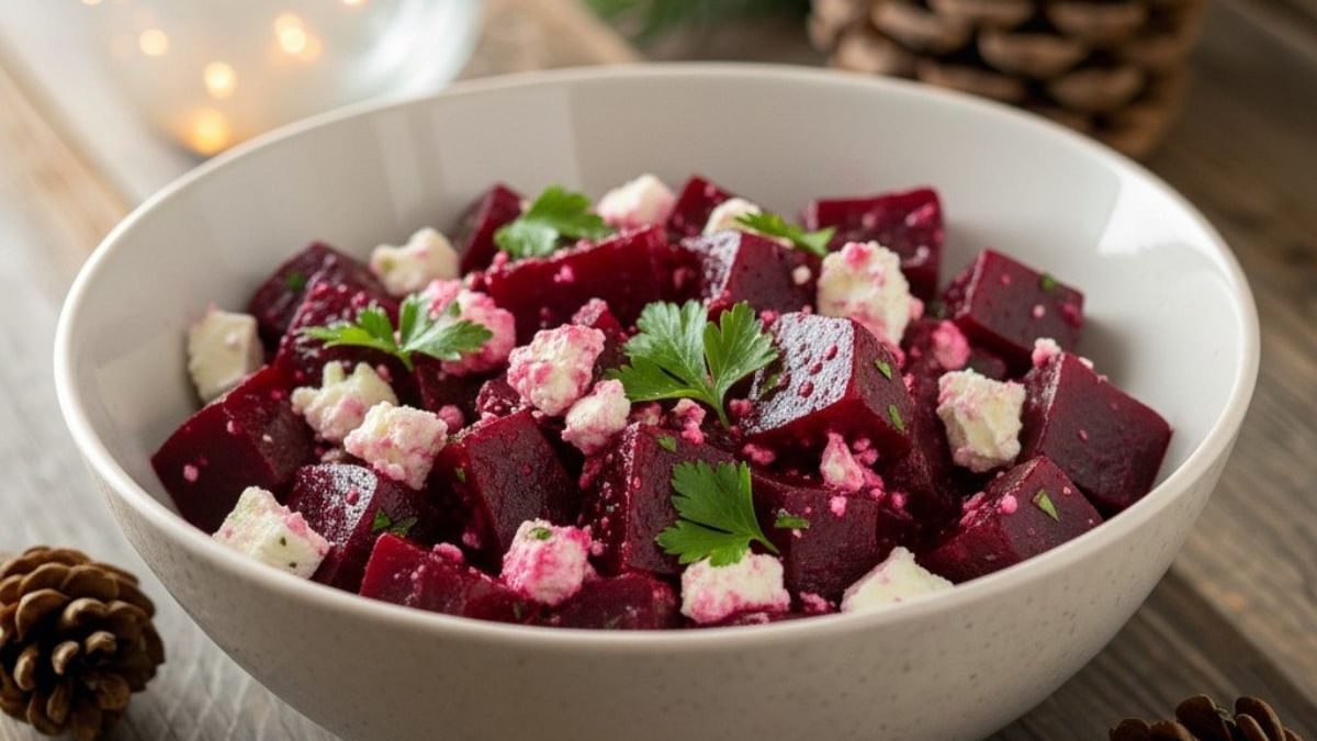 Rote Beete und Feta Salat