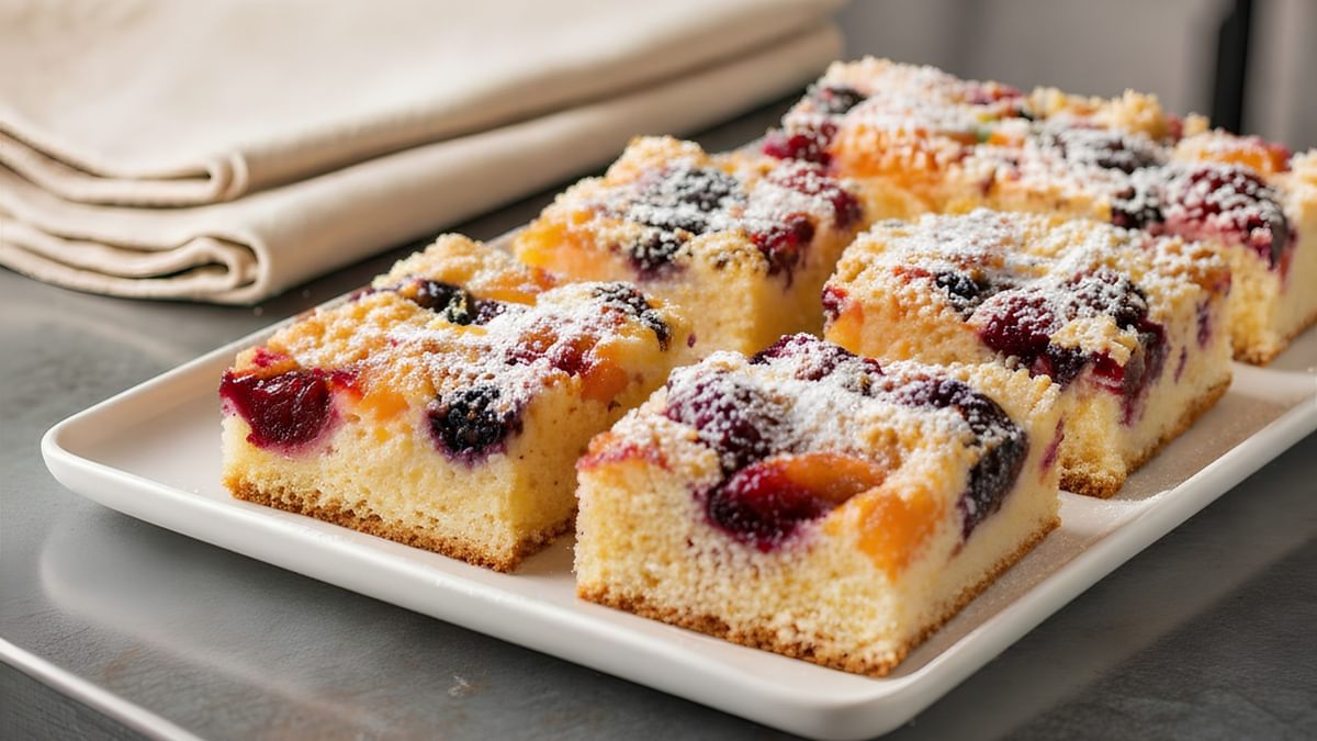 Saisonaler Blechkuchen