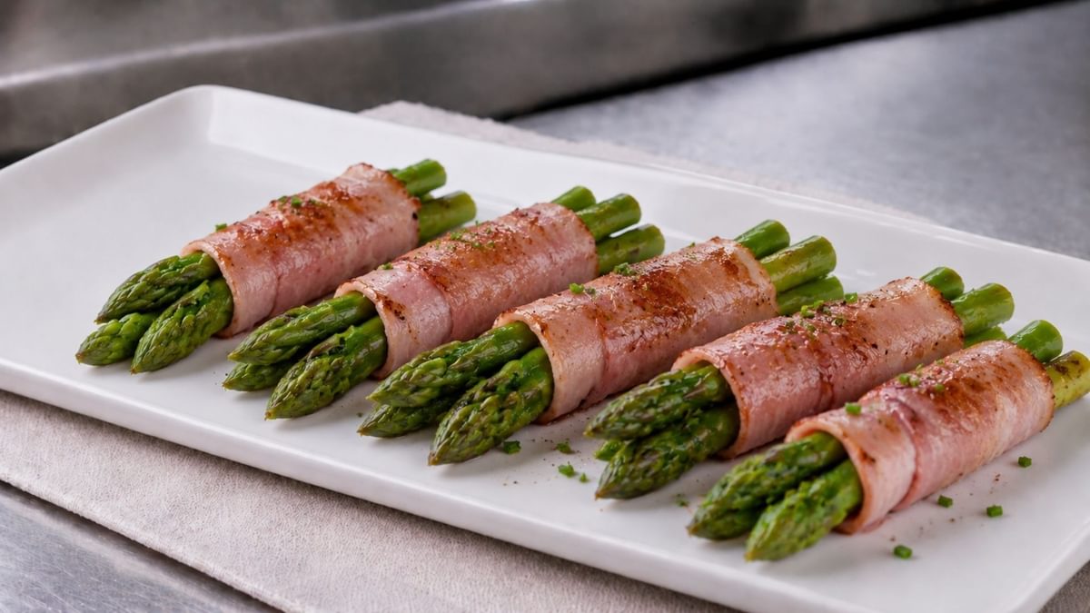 Spargel-Schinken-Röllchen