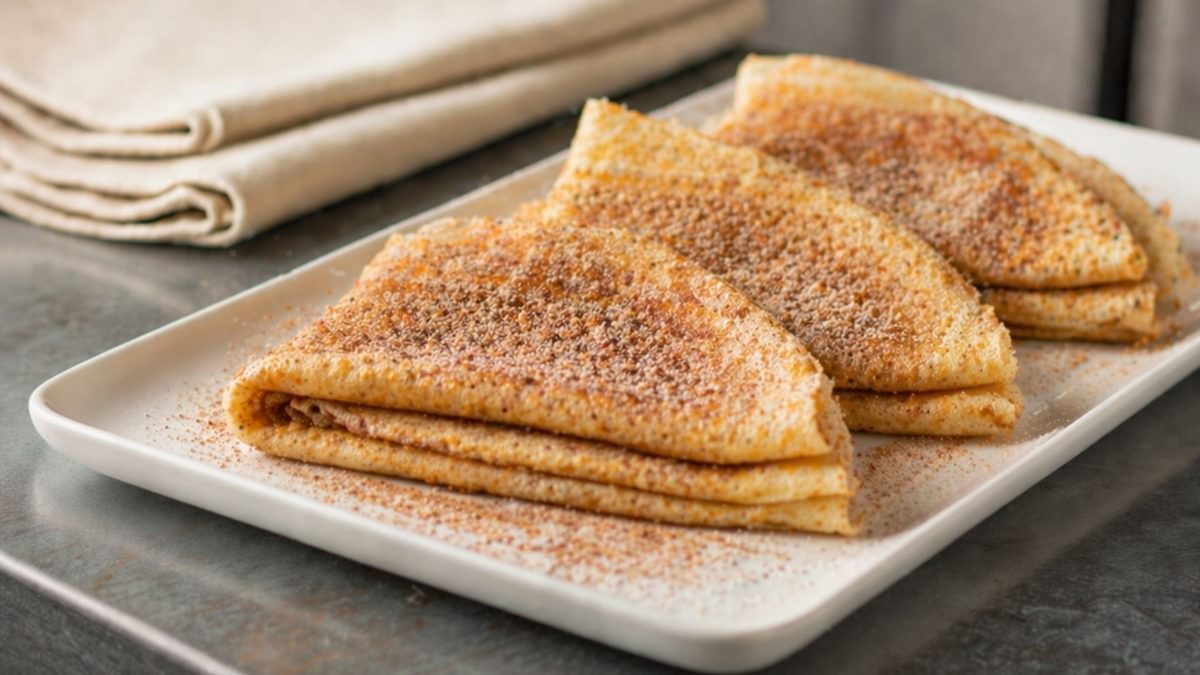 Vegan Crepes with Cinnamon & Sugar