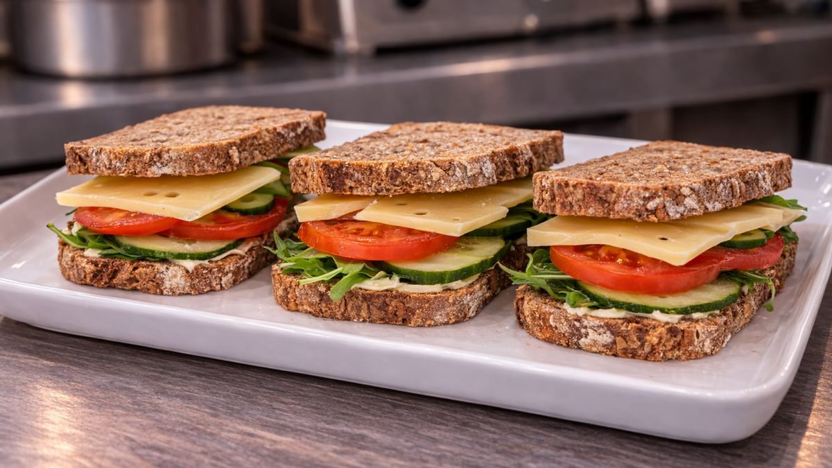 Vegetarische Brotzeit Stulle