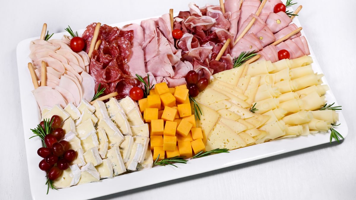 Cheese and meat platter 01
