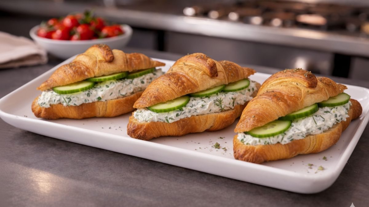 Gurke & Kräuterfrischkäse Croissant