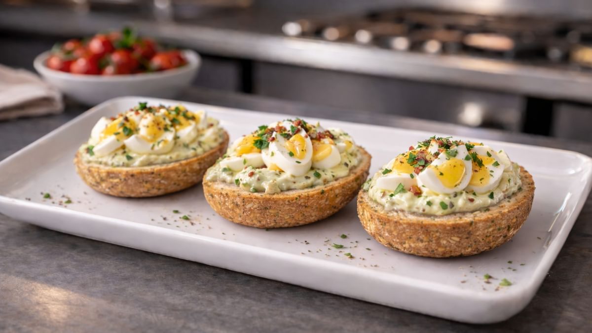 Ei & Hausgemachte Remoulade Brötchen