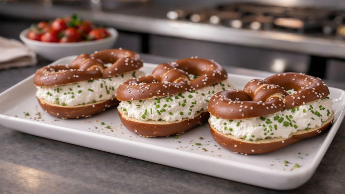 Frischkäse & Schnittlauch Brezel