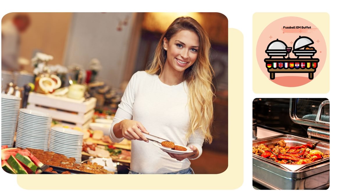 A collage showcasing MYMY buffet