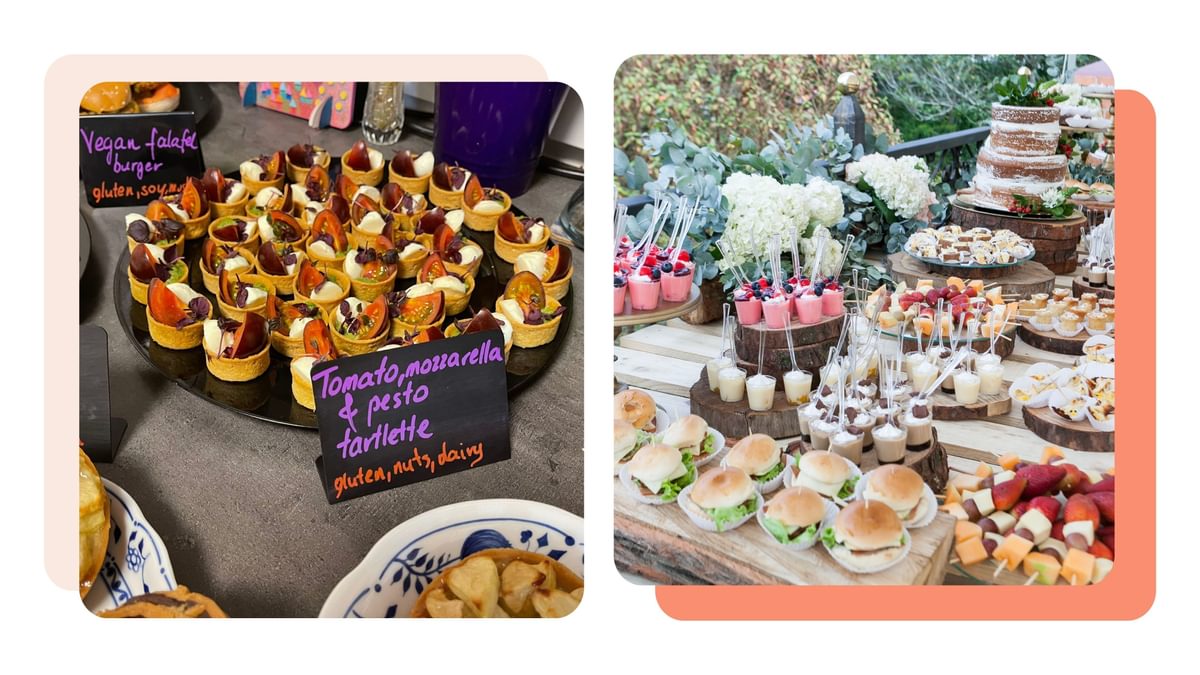 Buffet catering example collague