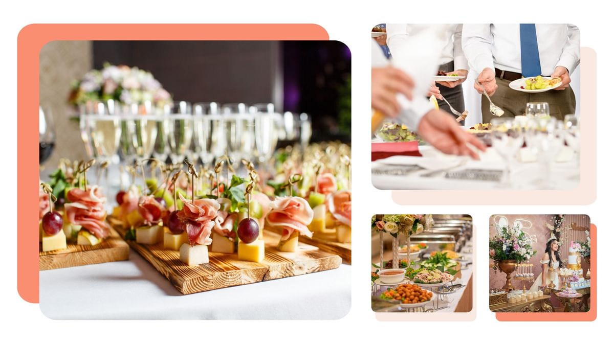 Catering occasions photo collague