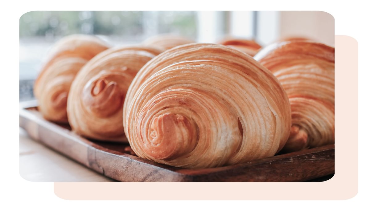 freshly baked croissant