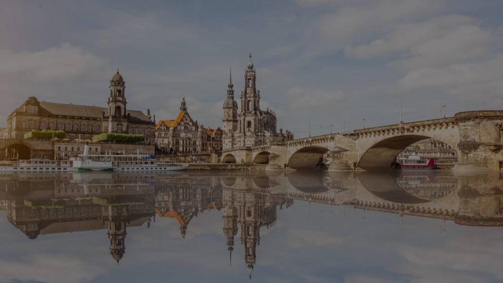 River view of the city Dresden