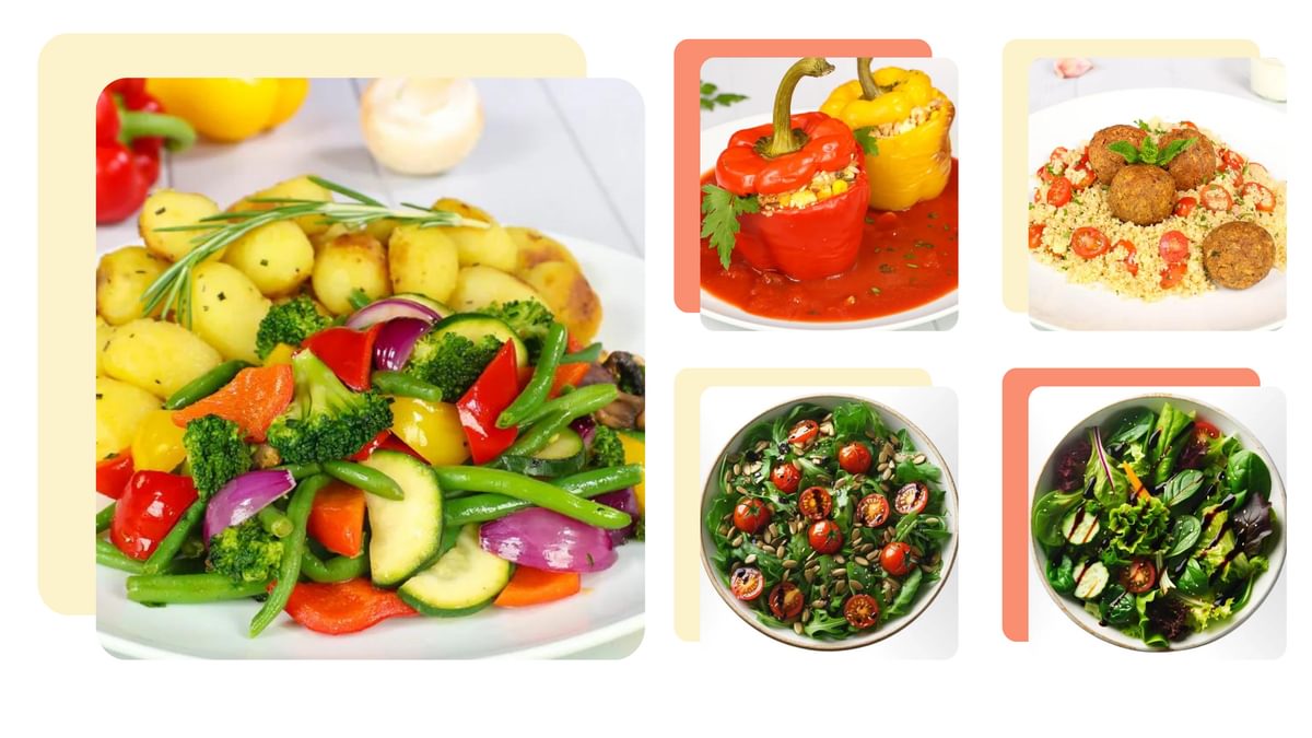 Showcase of vegan deishes