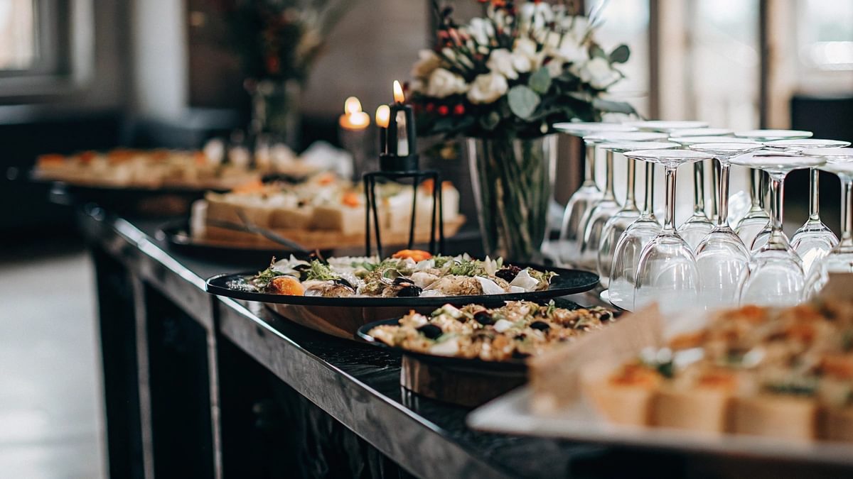 Modern catering set up