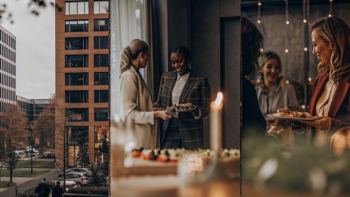 Modern catering set up