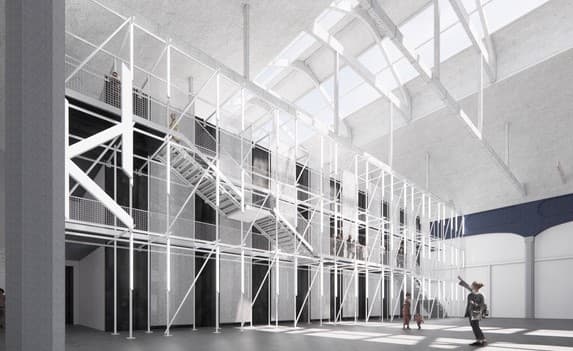 Architects CGI of Kelvin Hall Studios in Glasgow