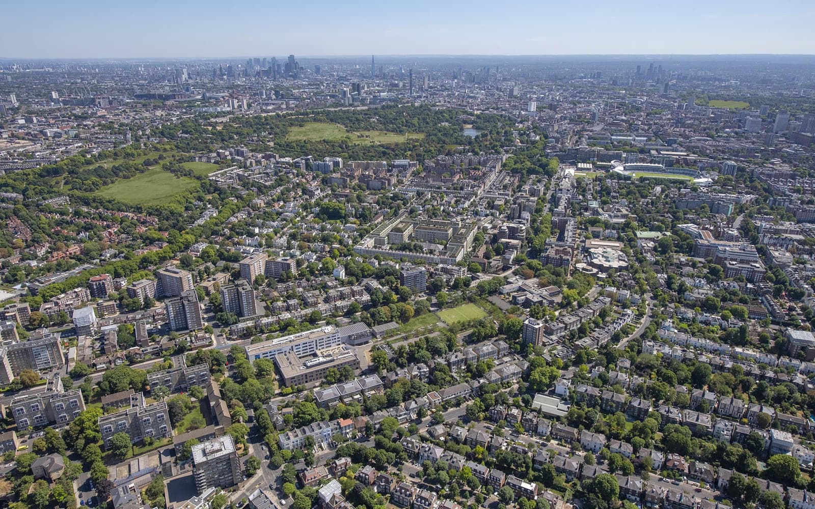 Aerial view of St John's Wood Square development site