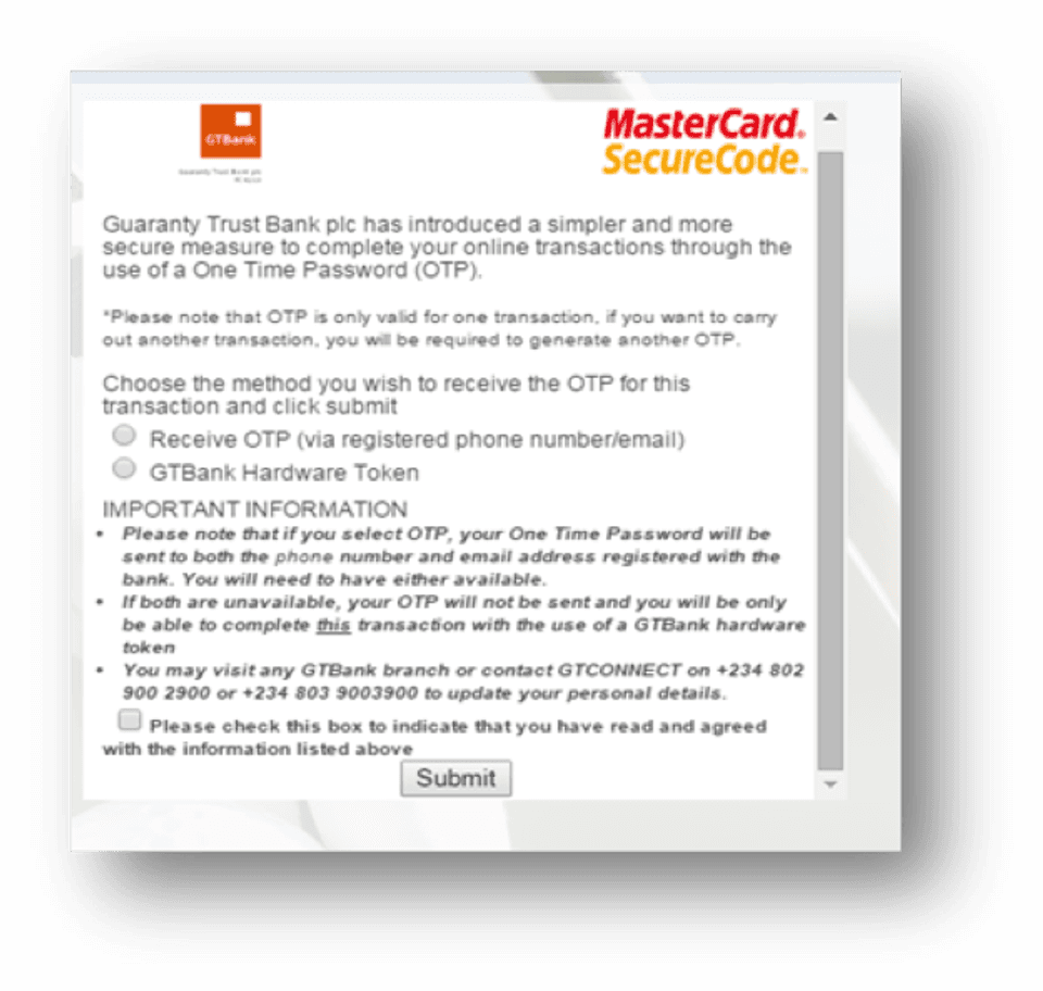 Card Secure | GTBank Rwanda