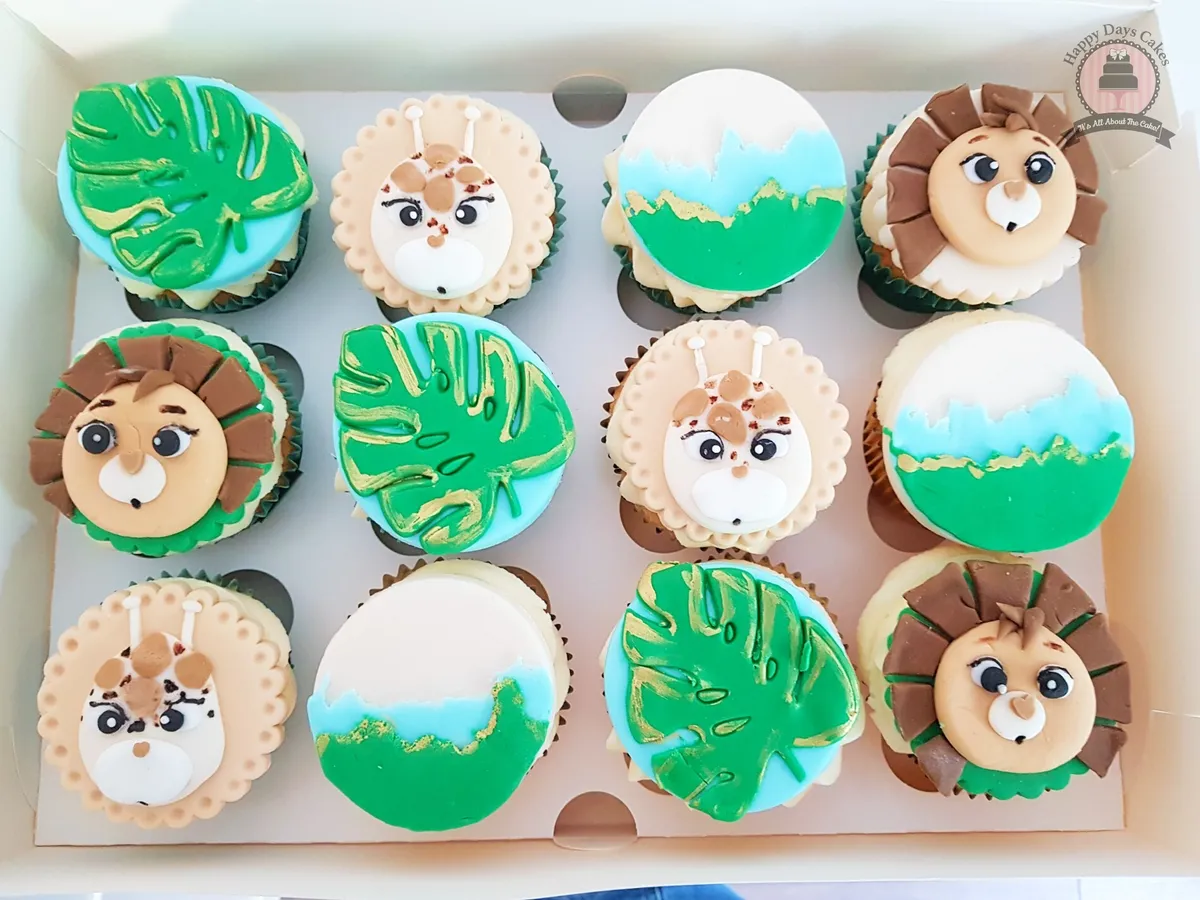 Safari cupcakes