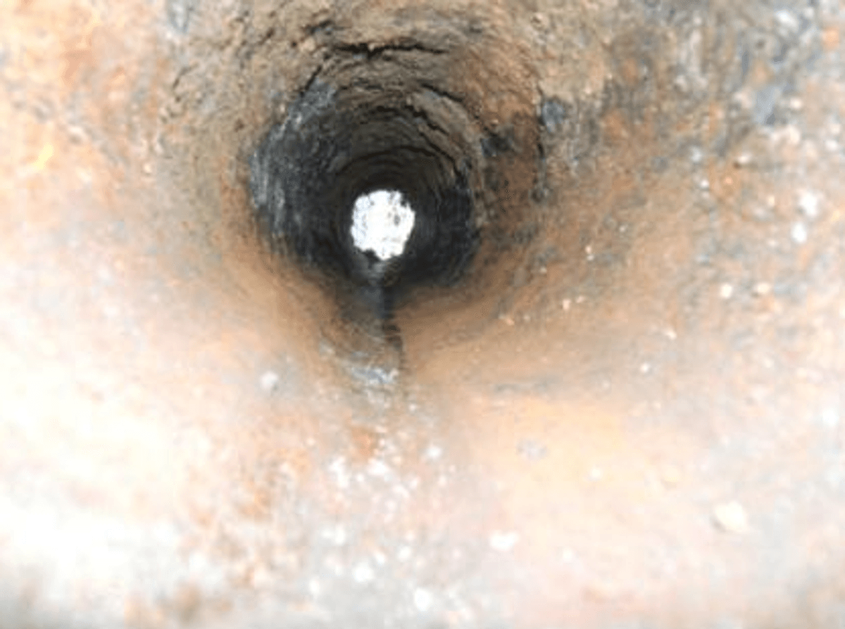Metallic pipe erosion image