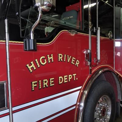 Fire truck door