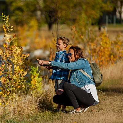 Mother & Son Pointing 1
