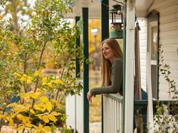 Girl on porch