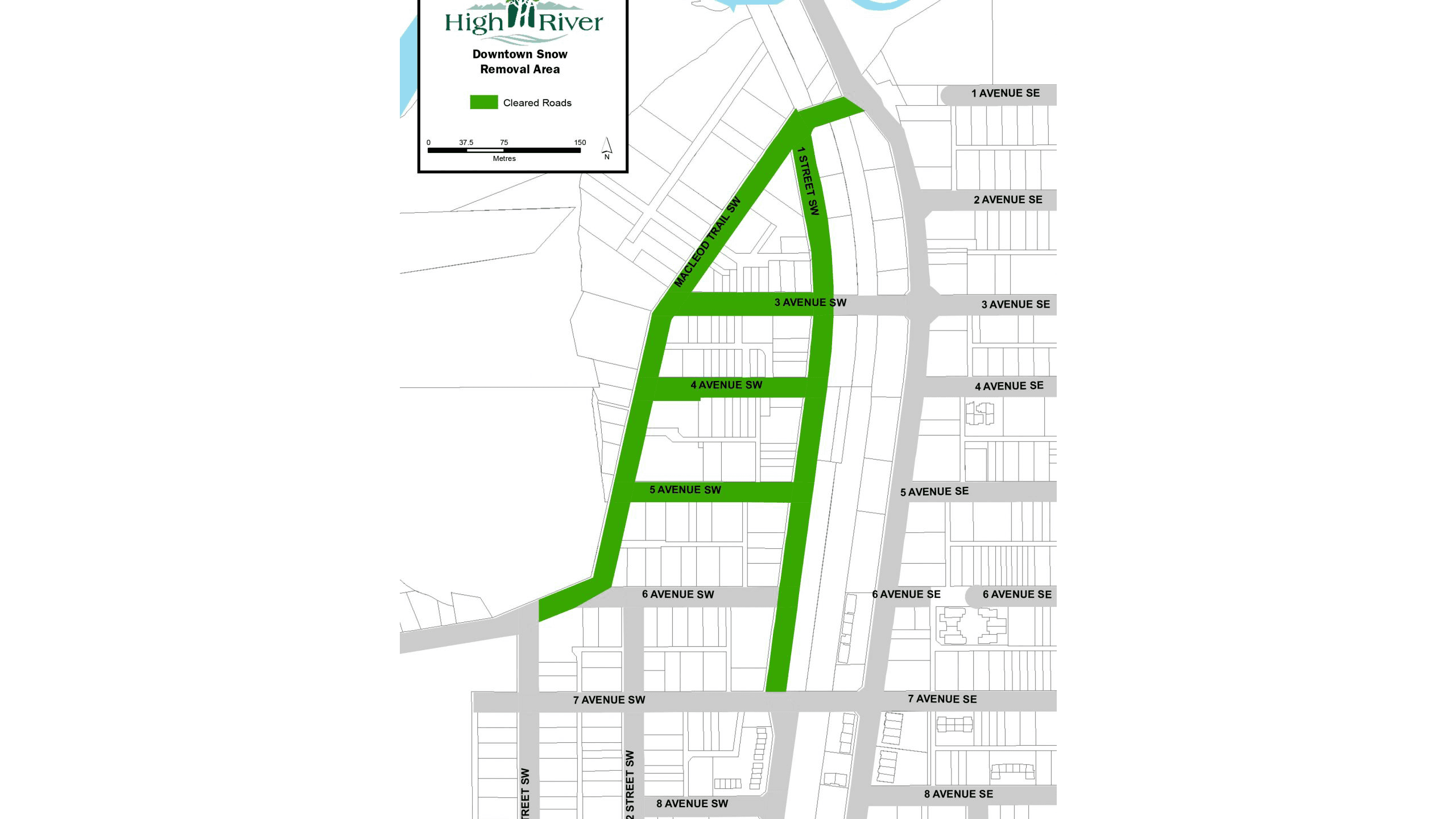 Downtown Snow removal Map