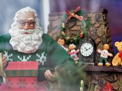 Santa in window resized Neville Palmer